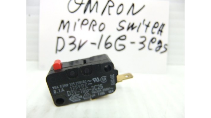Omron D3V-16G-3C25 micro switch 